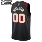 Maillot NBA Portland Trail Blazers Scoot Henderson Nike 2023-24 City Edition Noir Swingman - Enfant